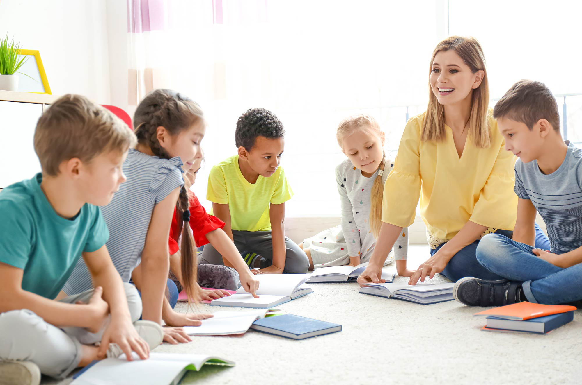 Speech Language Therapist and child